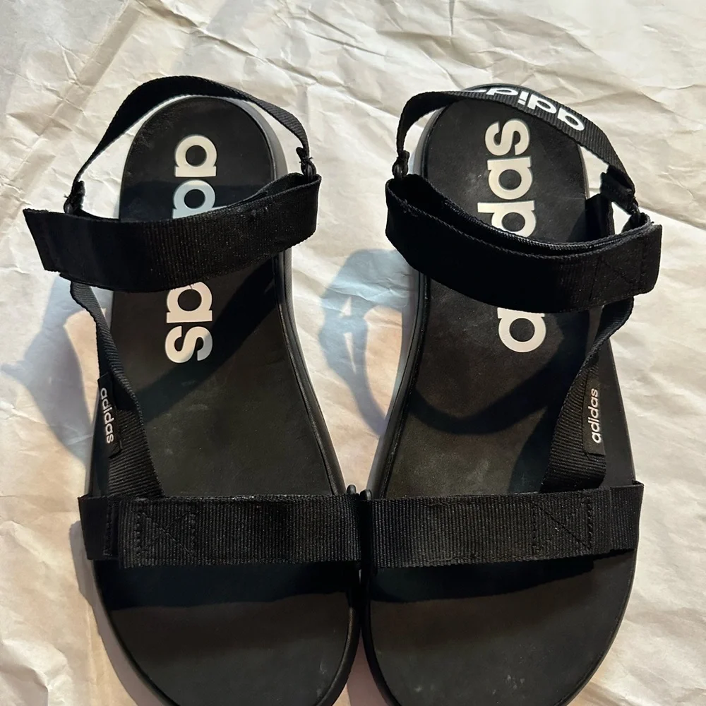 Adidas Black Adjustable Sandals